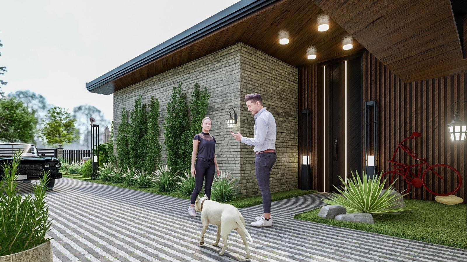 Royest Villas giriş kapısı detay